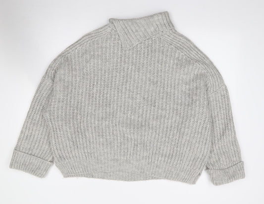 Womens UK Size XL Preworn Grey Pullover Jumper