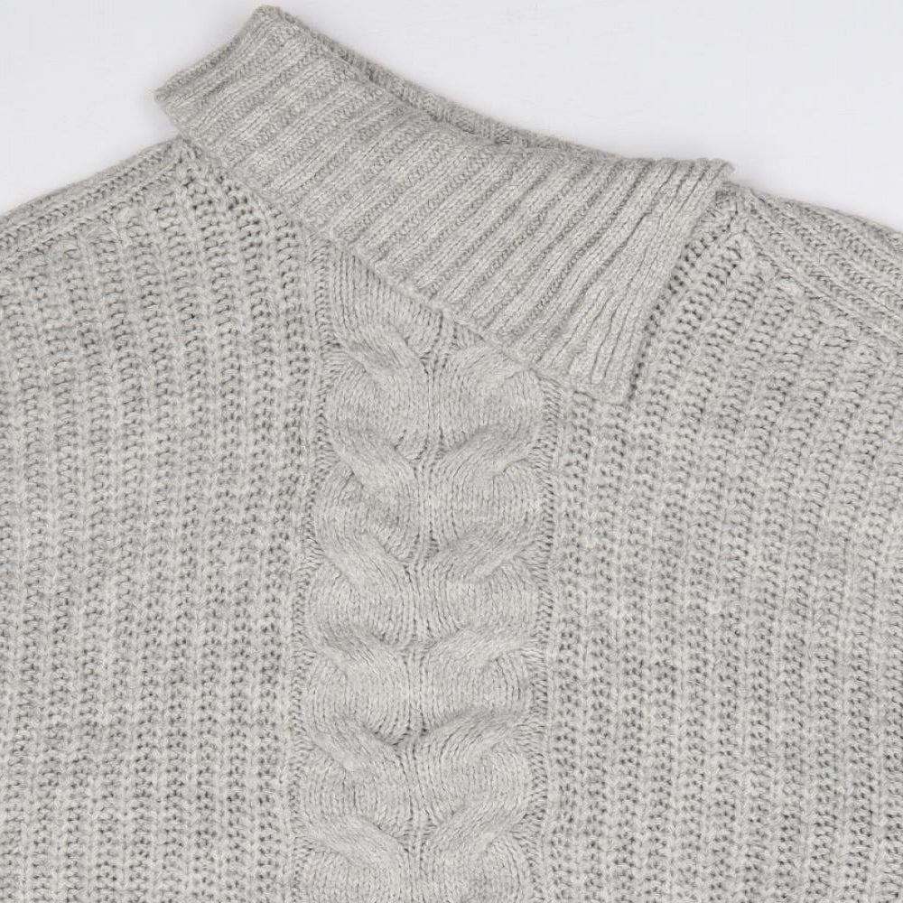 Womens UK Size XL Preworn Grey Pullover Jumper