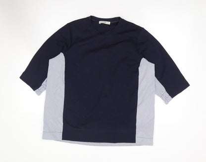 Womens UK Size M Gallery Blue Jersey T-Shirt