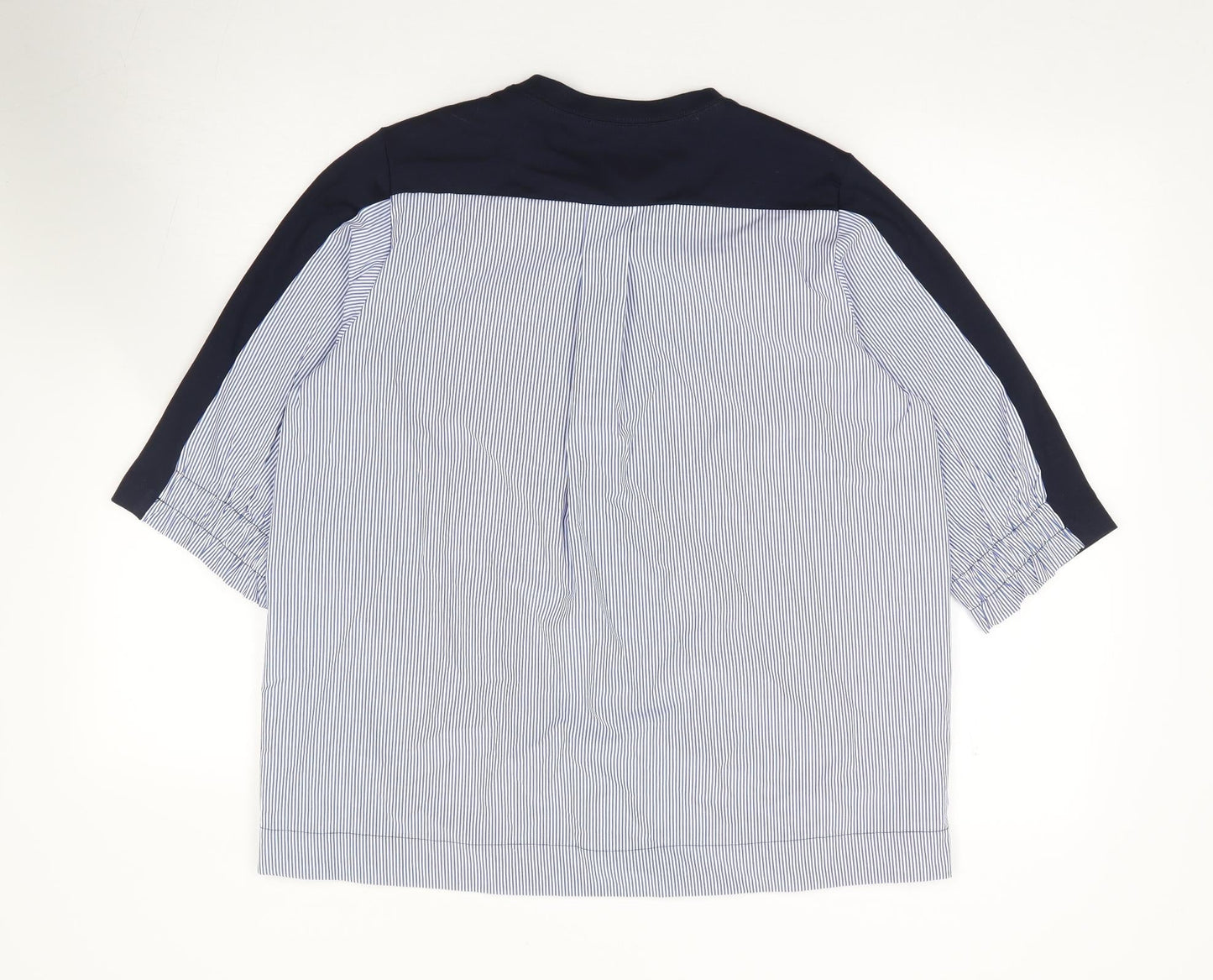 Womens UK Size M Gallery Blue Jersey T-Shirt