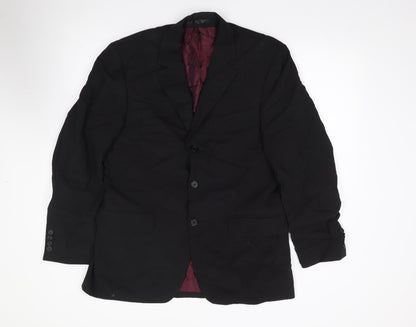 Mens UK Size 40 Tom English Regular Black Suit Jacket