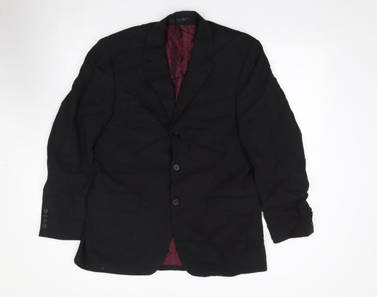 Mens UK Size 40 Tom English Regular Black Suit Jacket
