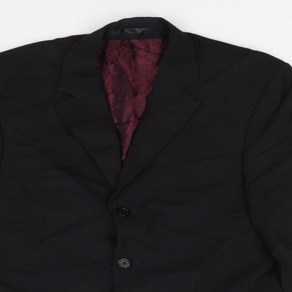 Mens UK Size 40 Tom English Regular Black Suit Jacket