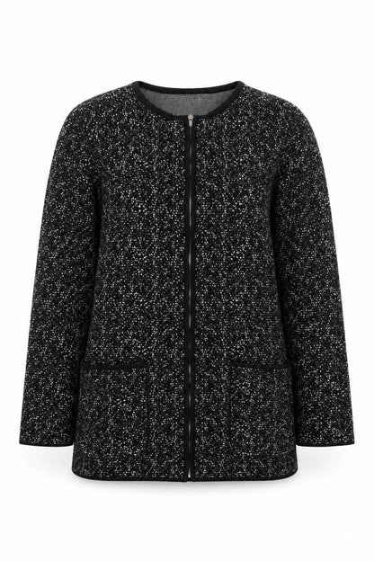 Womens UK Size M Ellen Reyes Black Full Zip Jumper