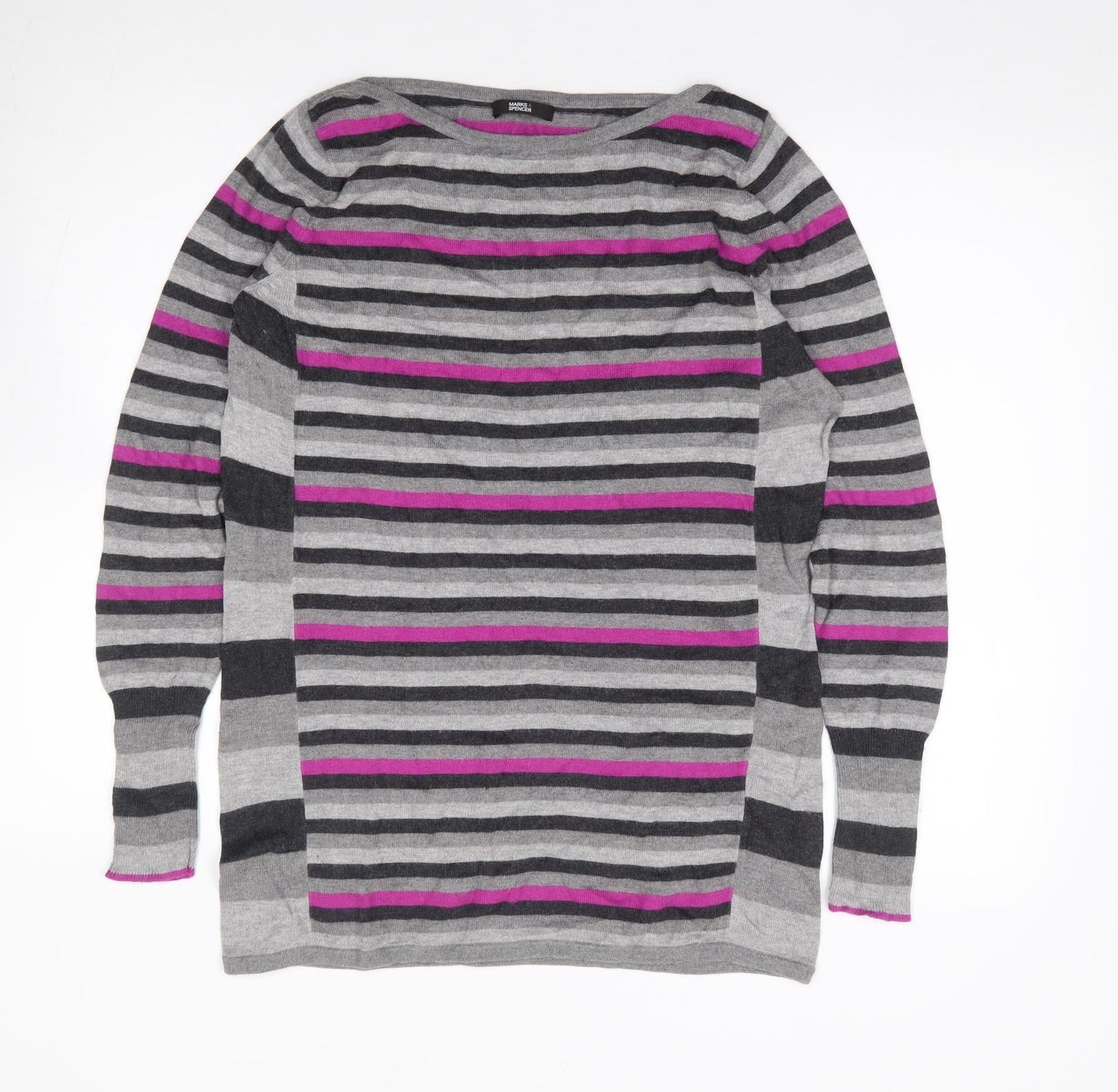 Womens UK Size 14 Marks and Spencer Multicoloured Tunic Jumper