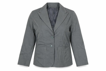 Made United Womens Green Striped  Jacket Blazer Size 12