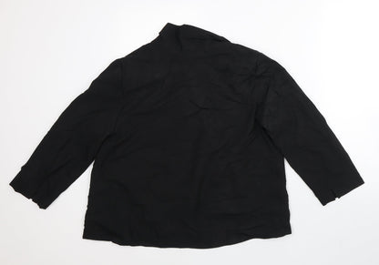 Max Womens Black   Jacket Blazer Size 16