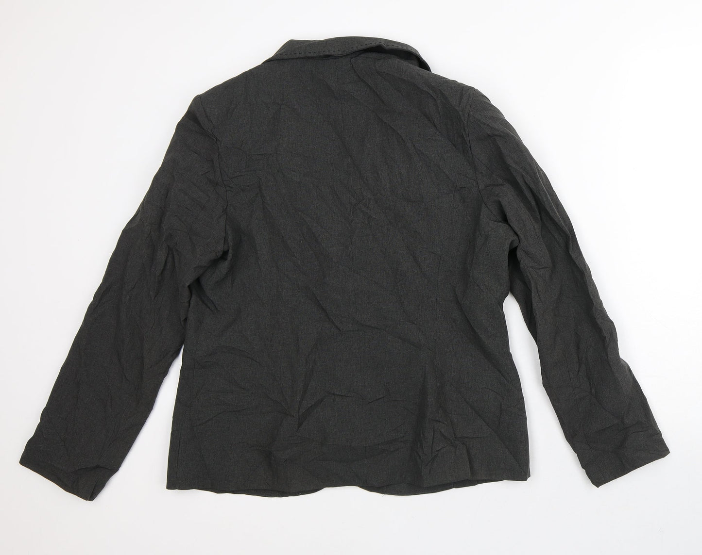 AMARANTO Womens Grey   Jacket Blazer Size 16