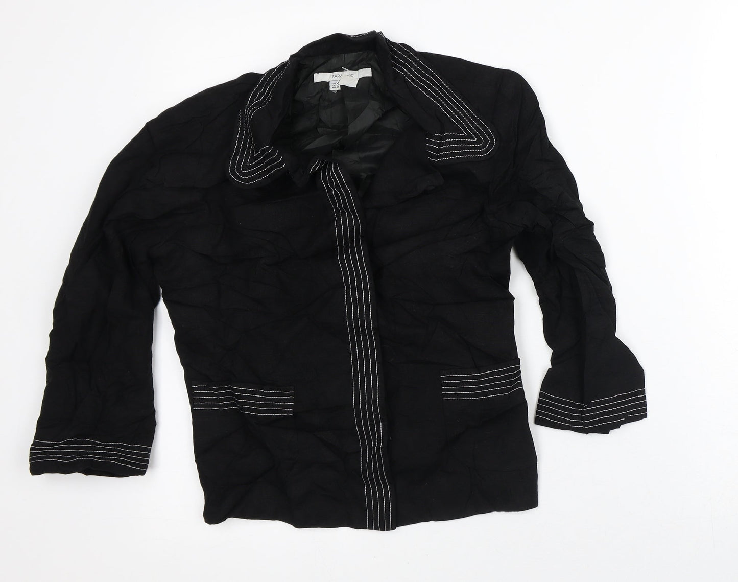 Womens UK Size 8 Zara Black Jacket