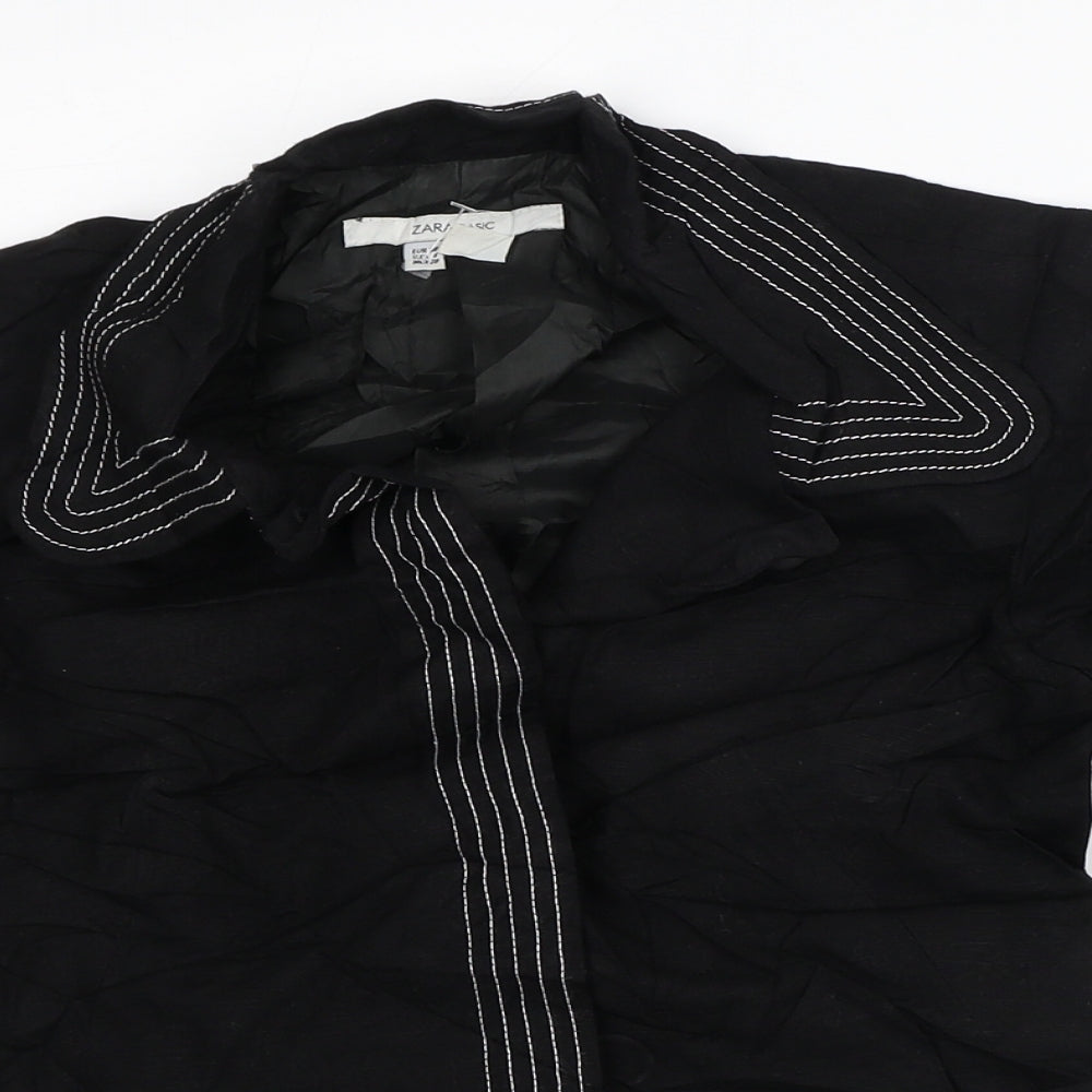 Womens UK Size 8 Zara Black Jacket