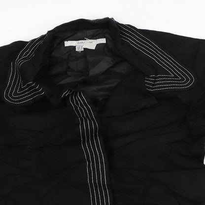 Womens UK Size 8 Zara Black Jacket
