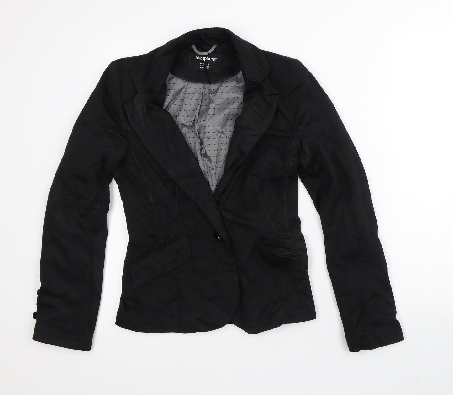 Atmosphere Womens Black   Jacket Blazer Size 8