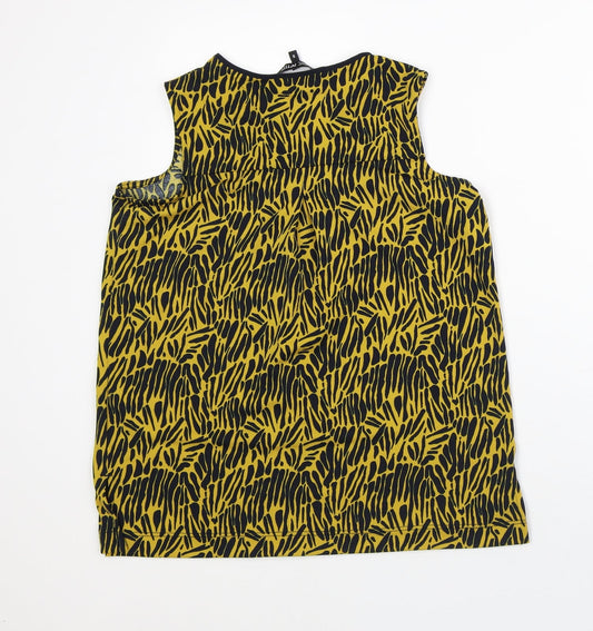 Womens UK Size 8 NEXT Yellow Tunic Tank