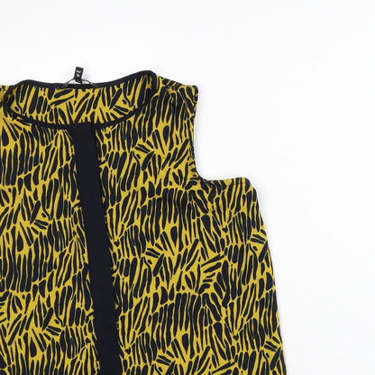 Womens UK Size 8 NEXT Yellow Tunic Tank