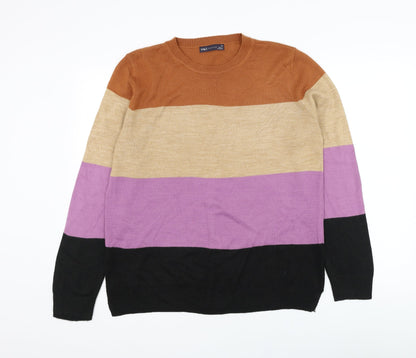 Womens UK Size 10 Marks and Spencer Brown Pullover Jumper