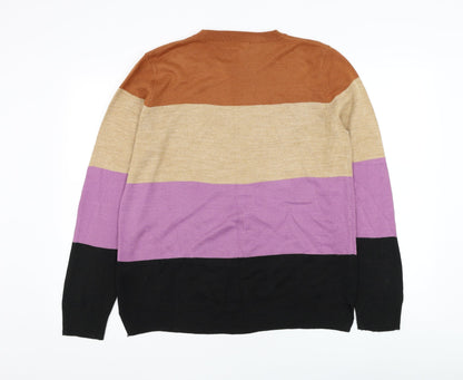 Womens UK Size 10 Marks and Spencer Brown Pullover Jumper