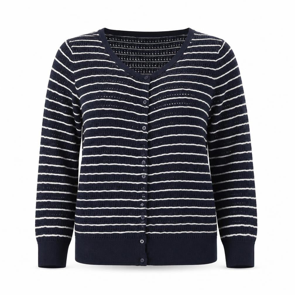 Womens UK Size M H&M Blue Cardigan Jumper