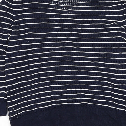 Womens UK Size M H&M Blue Cardigan Jumper