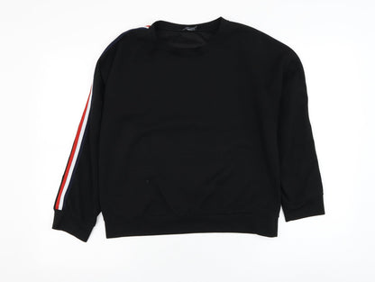 Missy Empire Womens Black  Polyester Pullover Sweatshirt Size S  Pullover