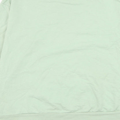 Select Womens Green  Cotton Pullover Sweatshirt Size M  Pullover - Be Kind