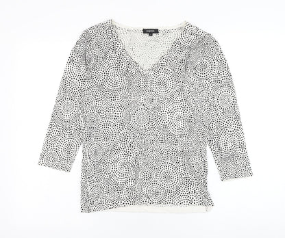 Womens UK Size 12 Papaya White Pullover Jumper