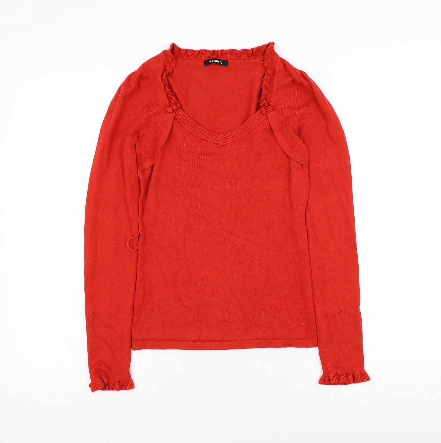 Womens UK Size XS Morgan Red Pullover Jumper