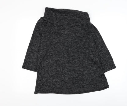 Womens UK Size 14 Tru Collection Grey Pullover Jumper