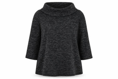 Womens UK Size 14 Tru Collection Grey Pullover Jumper