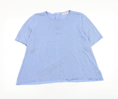 Womens UK Size 14 Marks and Spencer Blue Pullover Jumper
