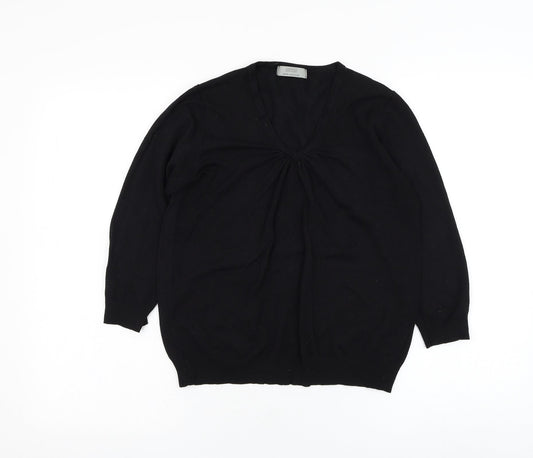 Womens UK Size 14 Marks and Spencer Black Pullover Jumper