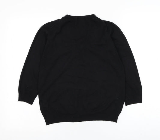 Womens UK Size 14 Marks and Spencer Black Pullover Jumper