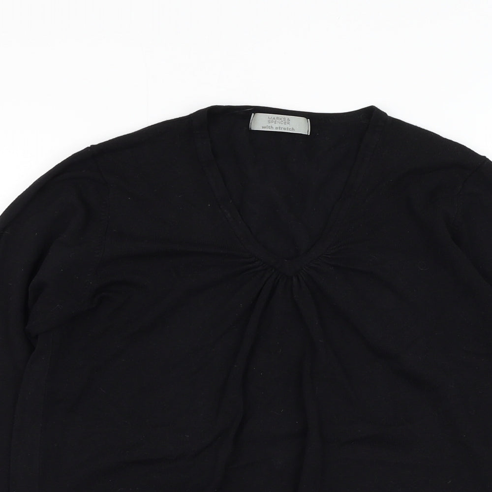 Womens UK Size 14 Marks and Spencer Black Pullover Jumper