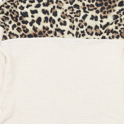 SheIn Womens Brown Round Neck  Polyester Pullover Jumper Size 10