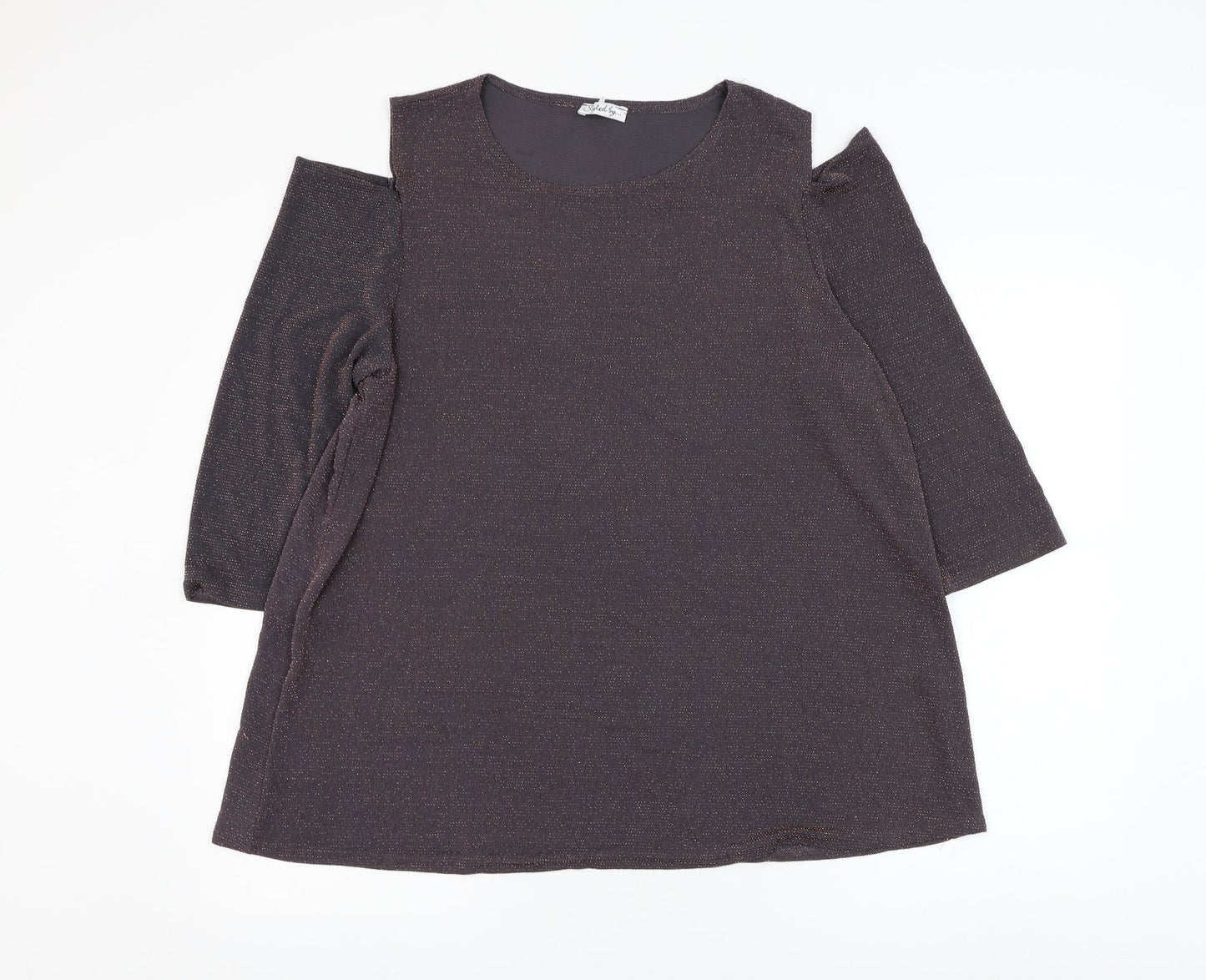 Womens UK Size XL Styled By Purple Basic Blouse