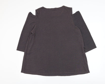 Womens UK Size XL Styled By Purple Basic Blouse