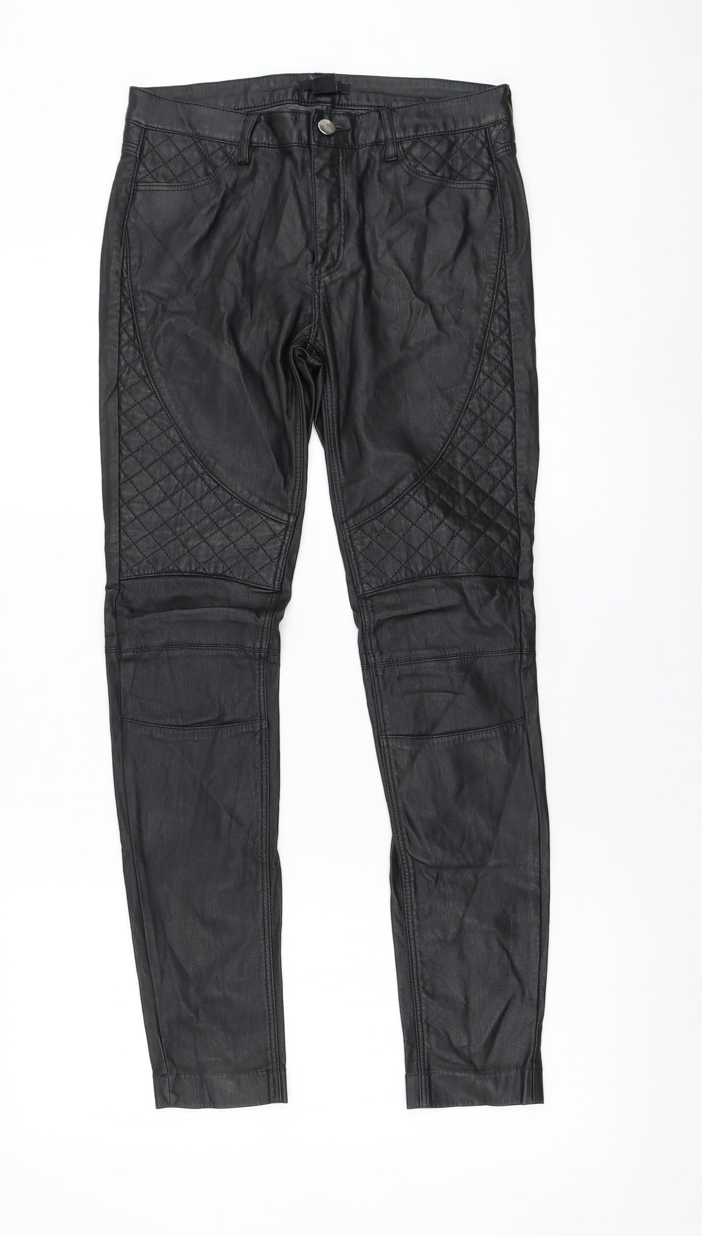 Womens UK Size 8 H&M  Capri Black Leggings