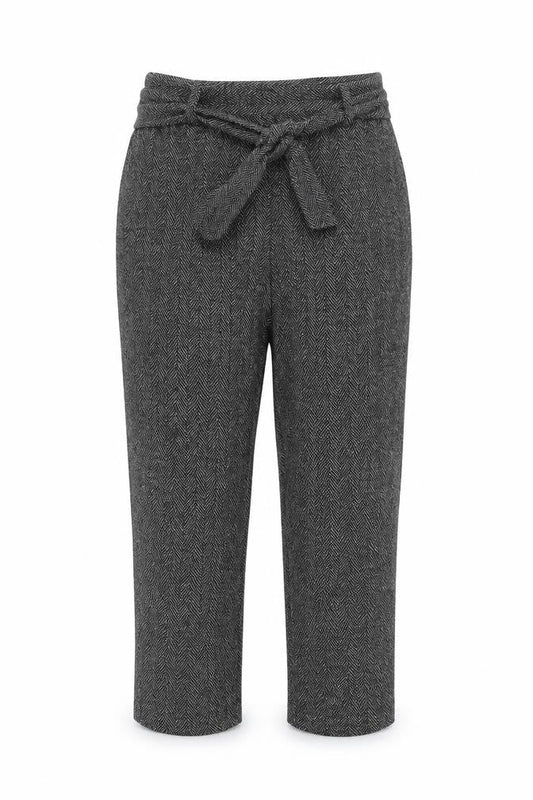 Womens UK Size 10 Dorothy Perkins Regular Fit Cropped Grey Trousers