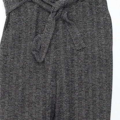 Womens UK Size 10 Dorothy Perkins Regular Fit Cropped Grey Trousers