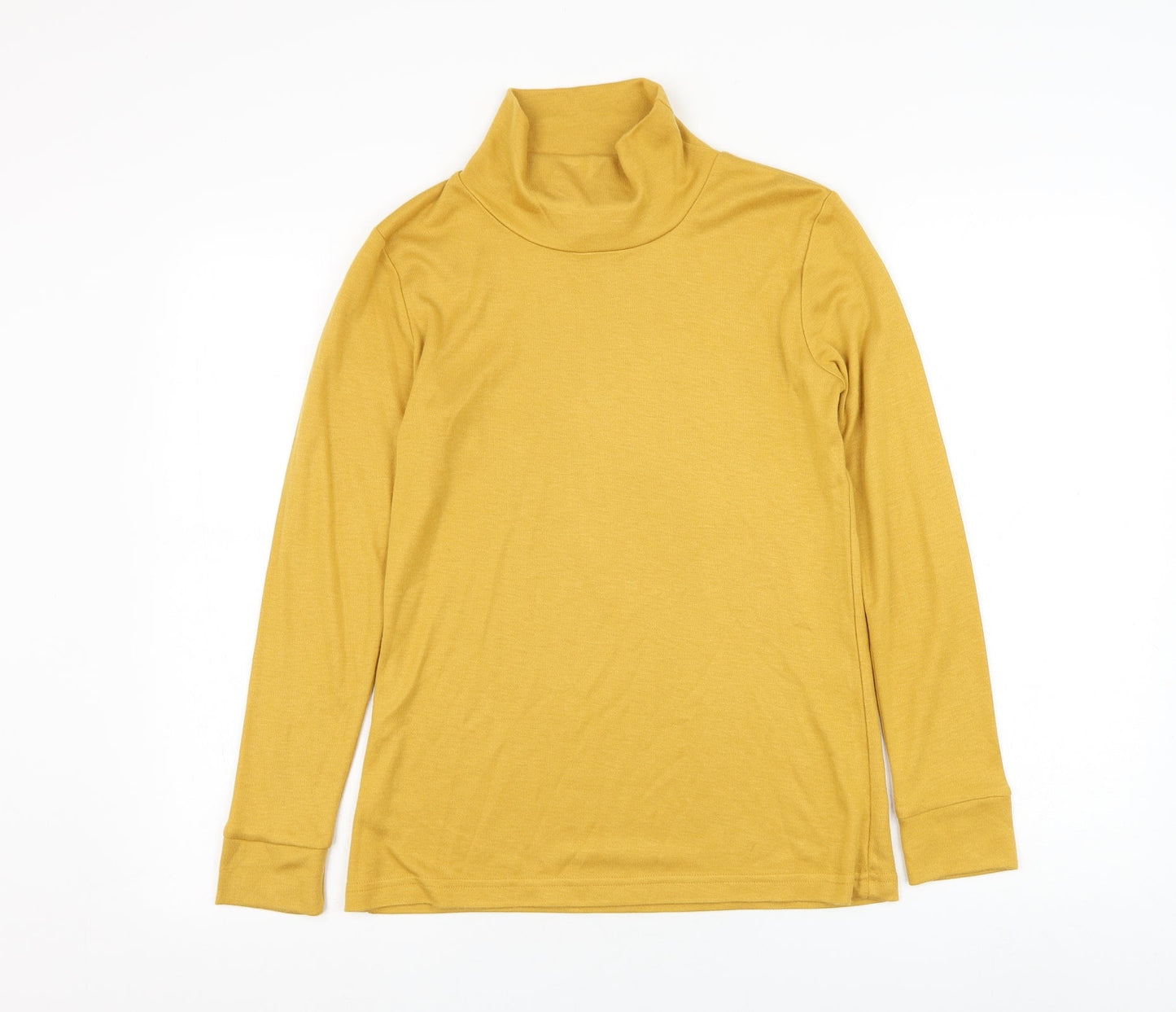Womens UK Size 10 Afibel Yellow Pullover Jumper