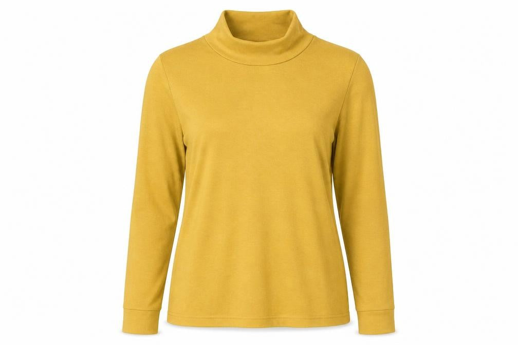 Womens UK Size 10 Afibel Yellow Pullover Jumper