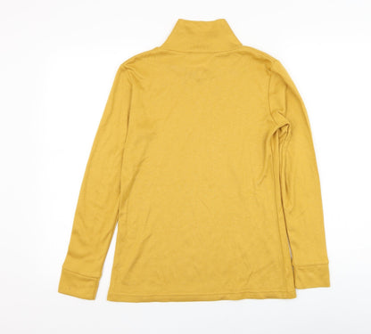 Womens UK Size 10 Afibel Yellow Pullover Jumper