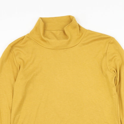 Womens UK Size 10 Afibel Yellow Pullover Jumper