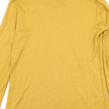 Womens UK Size 10 Afibel Yellow Pullover Jumper