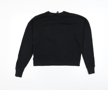 New Look Womens Black  Cotton Pullover Sweatshirt Size 8  Pullover - New York