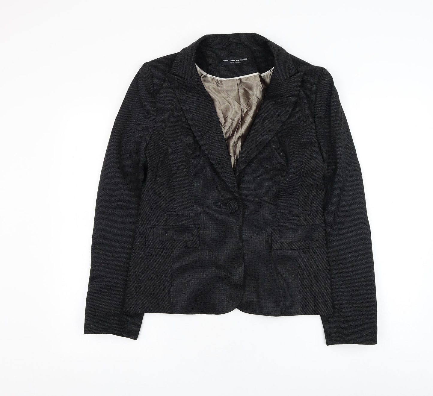 Womens UK Size 12 Dorothy Perkins Black Jacket