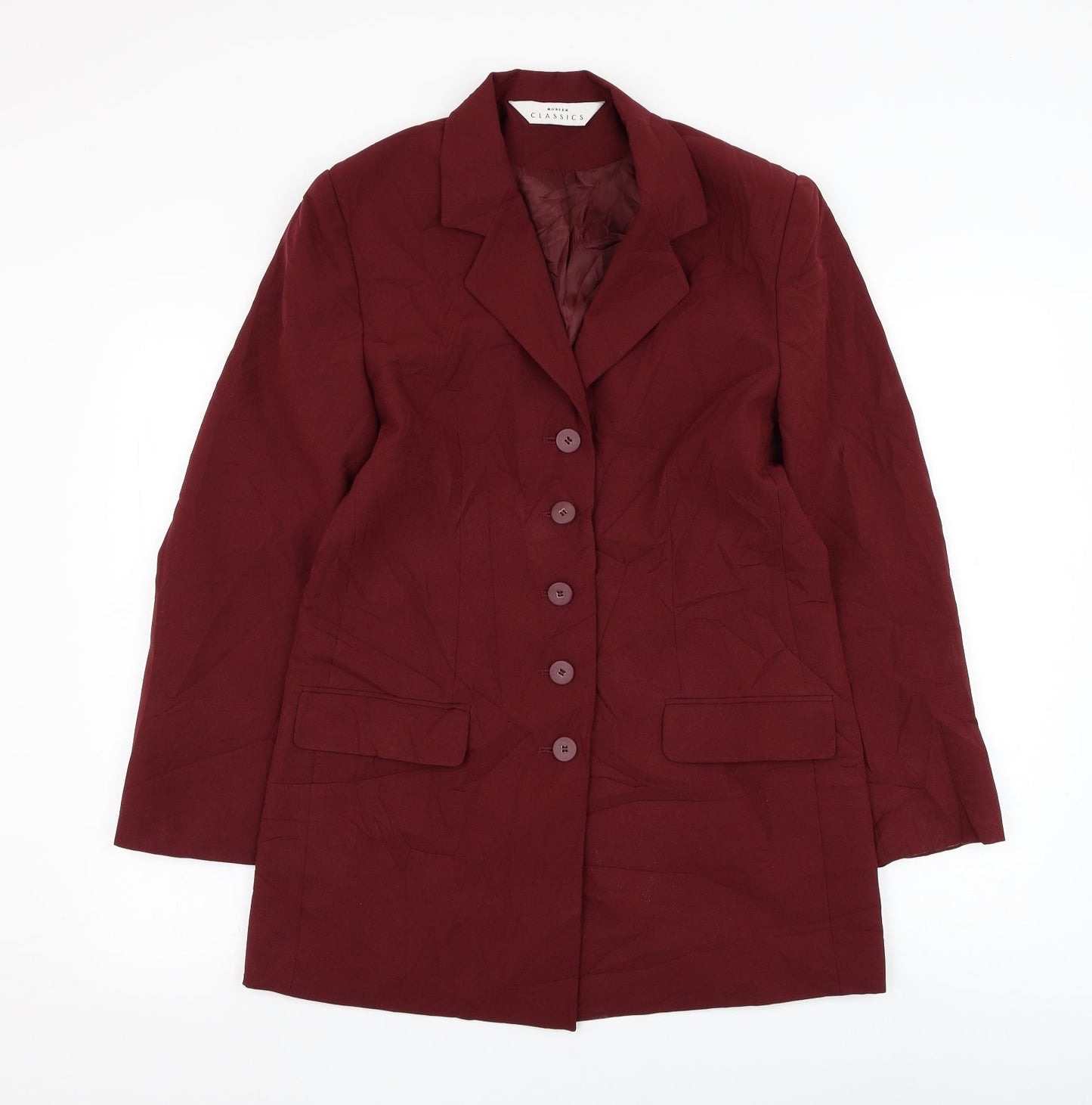 Womens UK Size 12 Modern Classics Red Jacket