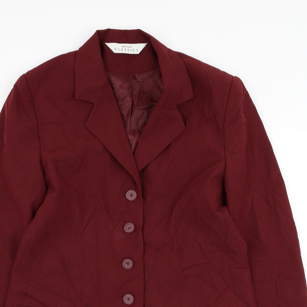 Womens UK Size 12 Modern Classics Red Jacket