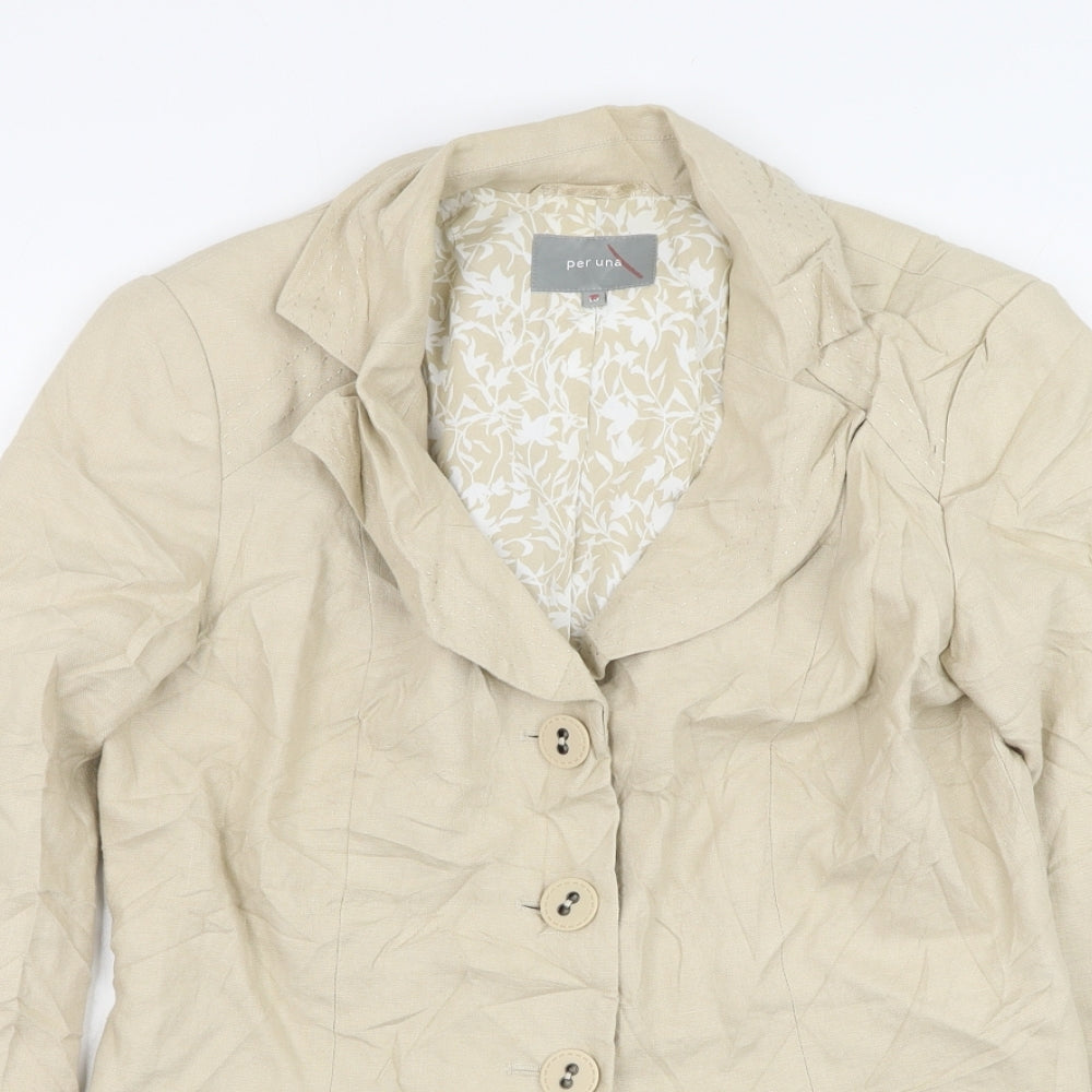 Womens UK Size 10 Marks and Spencer Beige Jacket