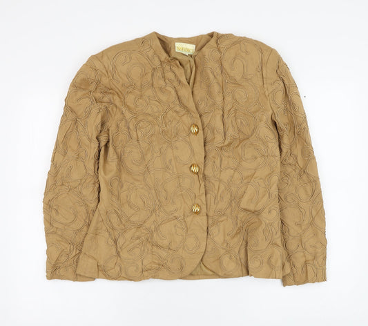 Womens UK Size 16 Medici Brown Jacket