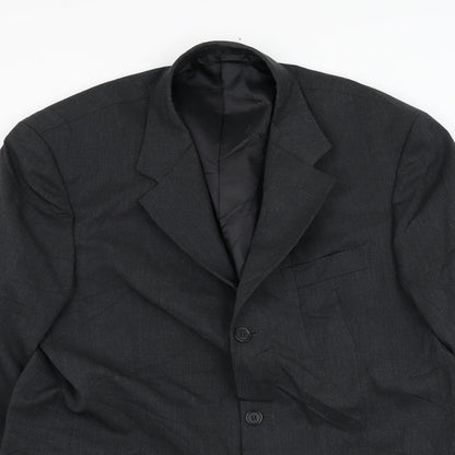 Taylor & Wright Mens Grey  Polyester Jacket Suit Jacket Size 42